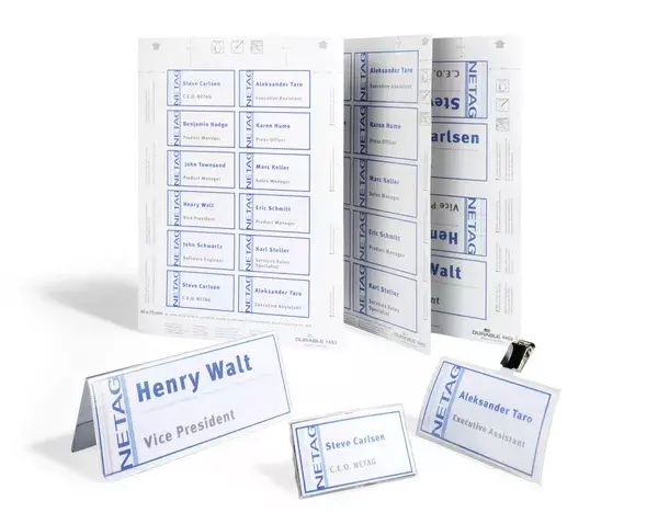 Durable Badge Inserts for Table Place Name Holders 61 x 150 mm Photo 3