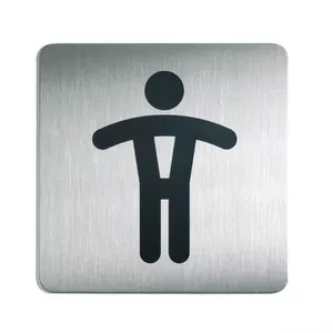 Durable 4954-23A piktogramma WC vīriešiem no nerūsējošā tērauda