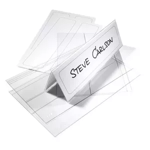Durable 804819 PET Desk Nameplate, 10 Pieces