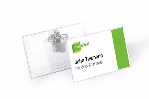 Durable Combi Clip Name Badge 54x90mm Photo 2