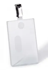 Durable 8612-19 transparent PVC identity badge holder