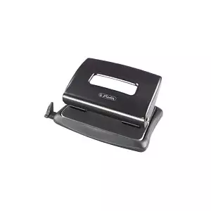 Herlitz 1610492 papīra perforators Melns