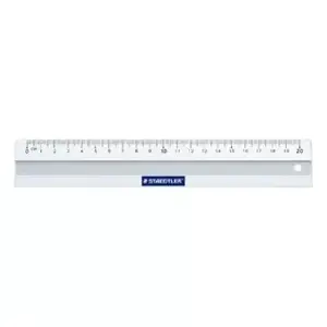 Desk ruler Staedtler Mars 563 200 mm Aluminium White