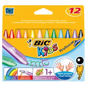 Kreida BIC Plastidecor komplekts 12 gab., krāsainā skolas krēda, 12 gab.