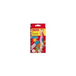 Herlitz Chalk 8856502 — White square chalk, 36 pieces, paper-wrapped, unsharpened