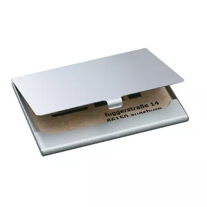 Business Card Holder Sigel VZ135 Aluminium Silver