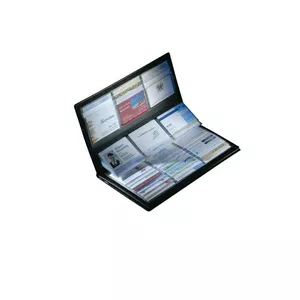 Business Card Holder Sigel VZ175 Plastic Black