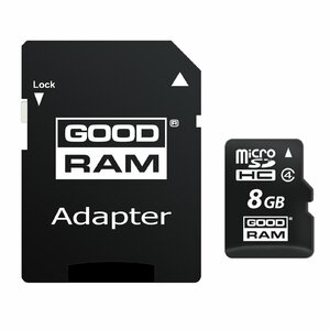 Goodram M40A zibatmiņa 8 GB MicroSDHC UHS-I Klases 4