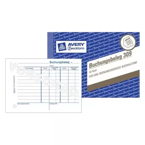 Administration Book Avery 309 Blue White