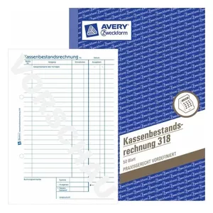 Administration Book Avery 318 Blue White