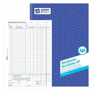 Administration Book Avery 741 Blue White