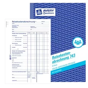 Register Paper AVERY 743 148 mm