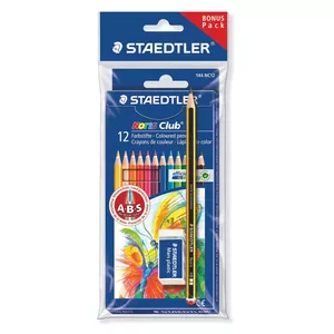 Staedtler Noris Club 144 Set Melns, Zils, Bordo, Brūns, Zaļš, Gaiši Zils, Gaiši zaļš, Oranžs, Persiku, Sarkans, Violets, Dzeltens 13 pcs