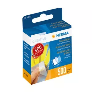 Photo stickers HERMA 1070 500 pcs cardboard dispenser