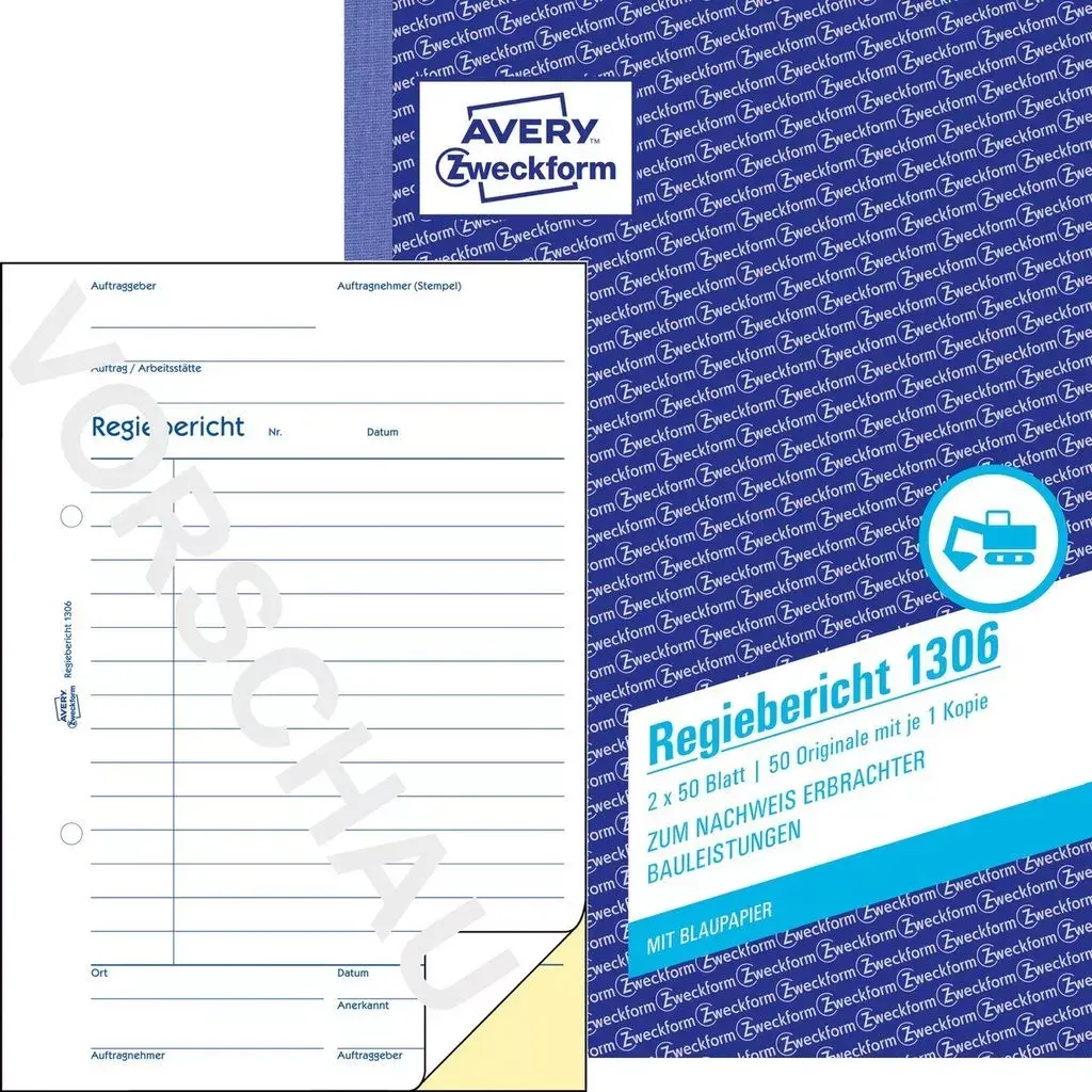 Grāmatvedības forma/grāmata Avery 1306 Photo 2