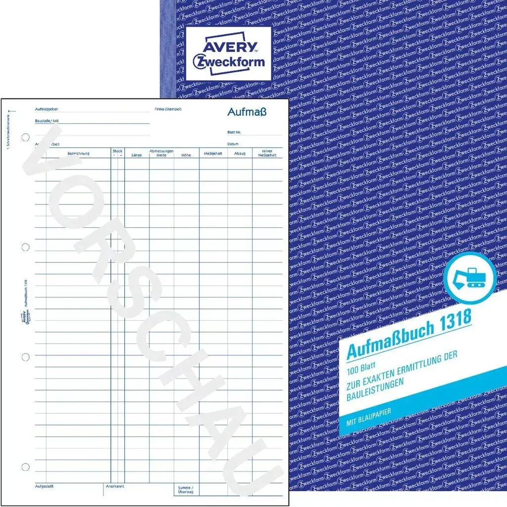 Grāmatvedības forma/grāmata AVERY 1318 Photo 2