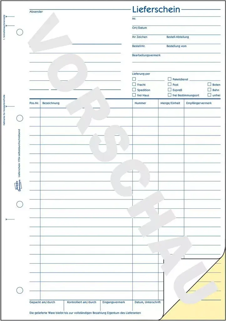 Accounting Form Book A4 Avery 1724 Photo 3