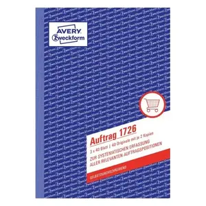 Accounting form/book AVERY 1726 A5 40 pages