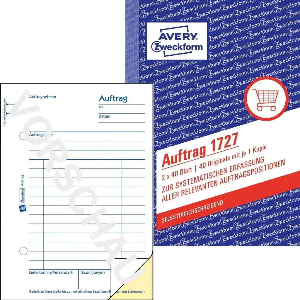 Accounting form/book AVERY 1727 Photo 3