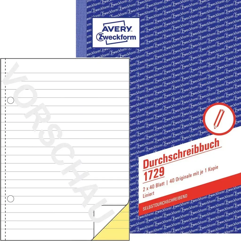 Бухгалтерская форма/книга Avery 1729 Photo 3