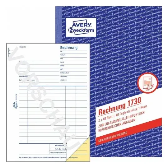 Biznesa forma Avery 1730 Photo 3