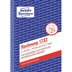 Grāmatvedības forma/grāmata A6 Avery 1732