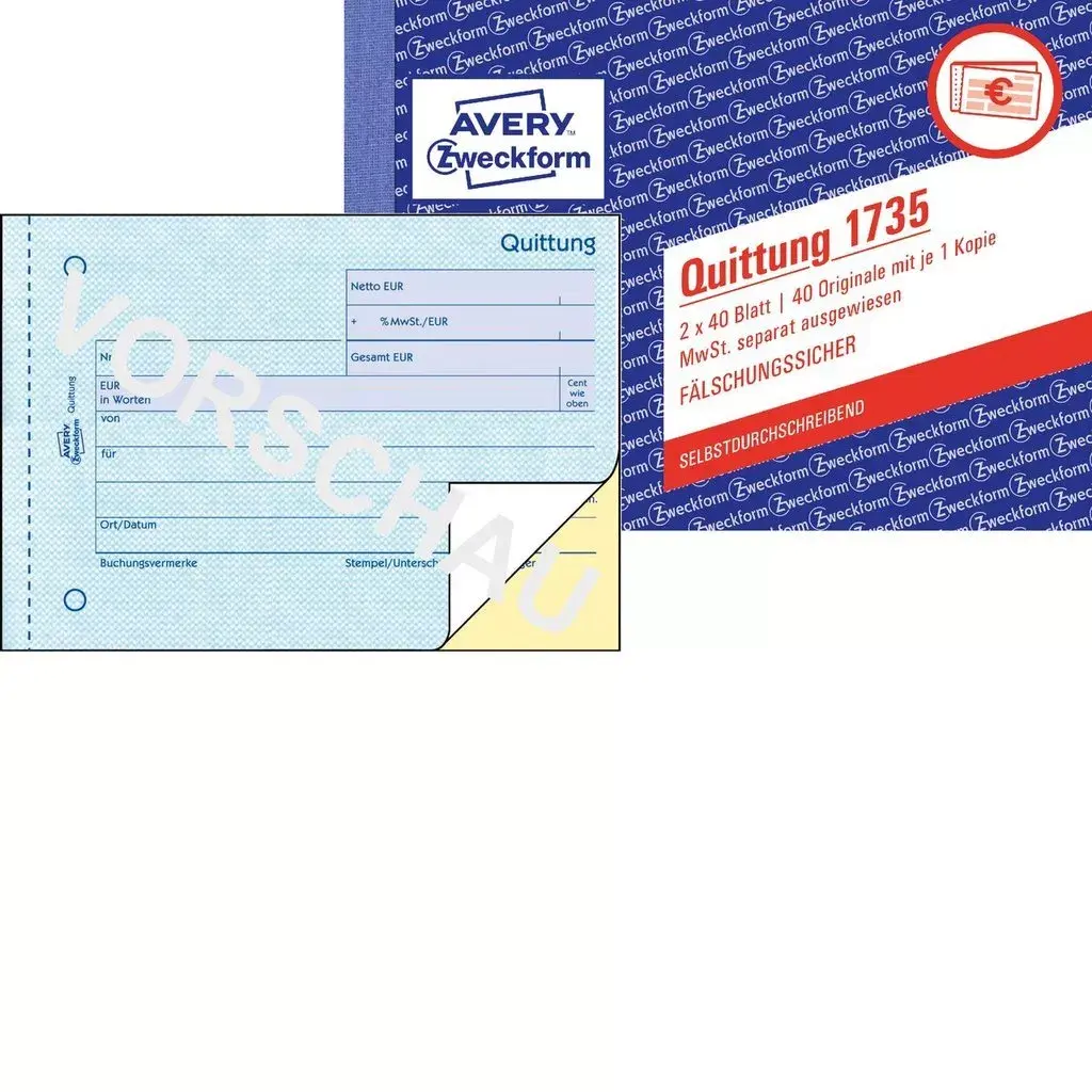 Accounting Form Book A6 Avery 1735 Photo 3