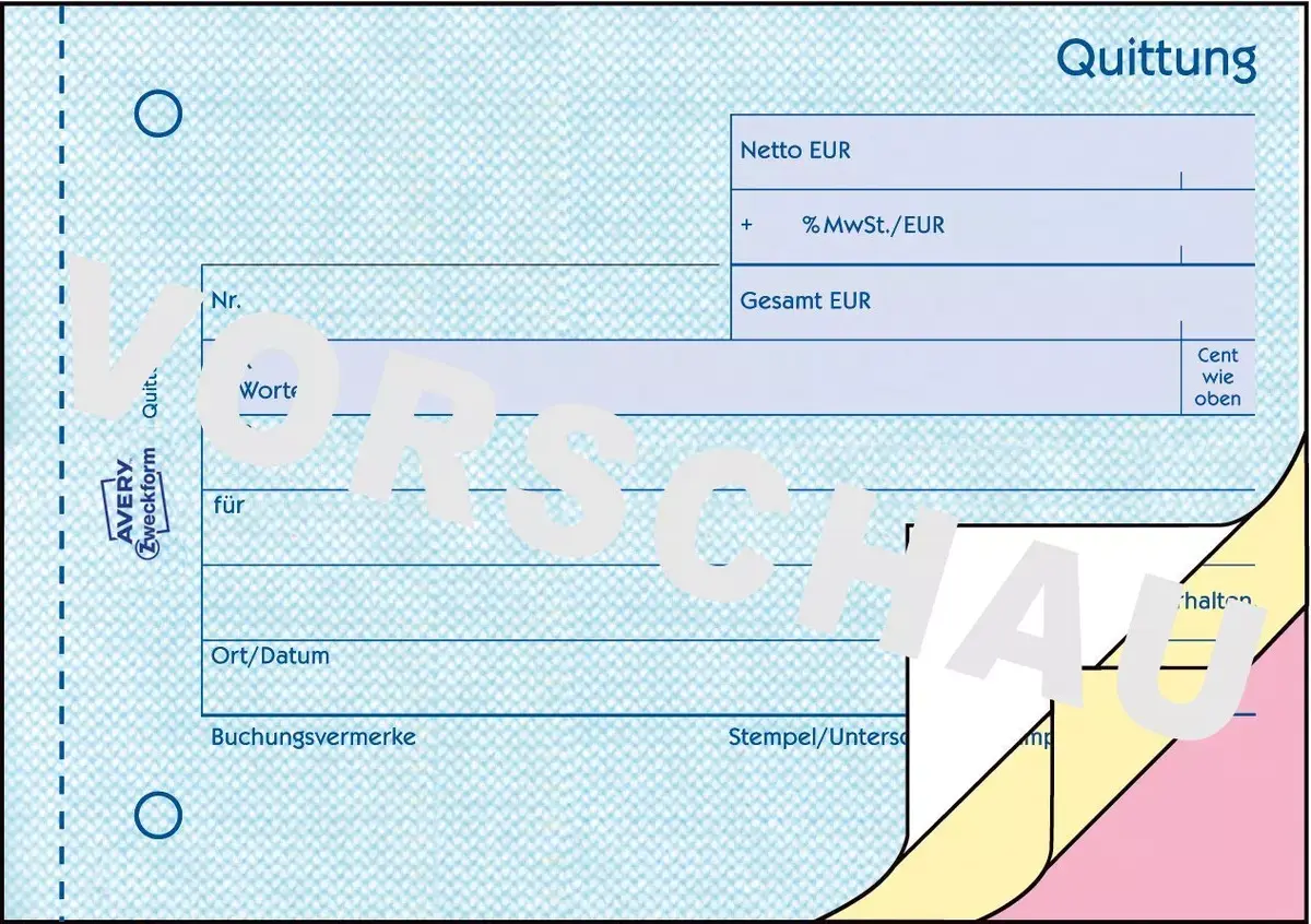 Accounting Form Book A6 Avery 1737 Photo 2