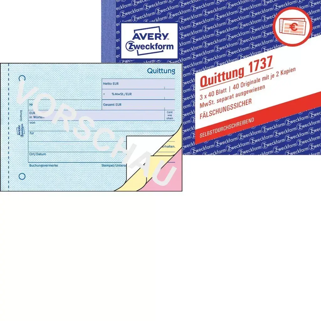 Accounting Form Book A6 Avery 1737 Photo 3