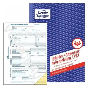 Business Form Avery 1753
