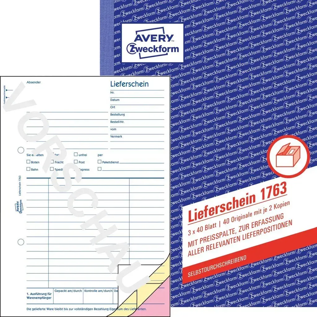 Accounting Form Book A5 Avery 1763 Photo 2