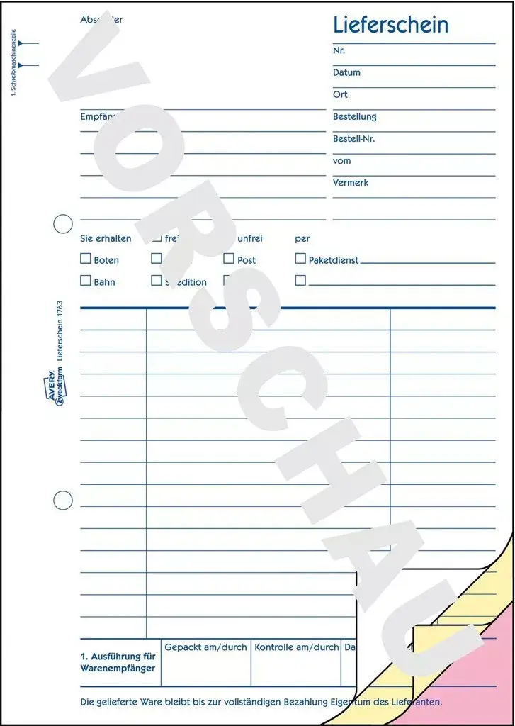 Accounting Form Book A5 Avery 1763 Photo 3