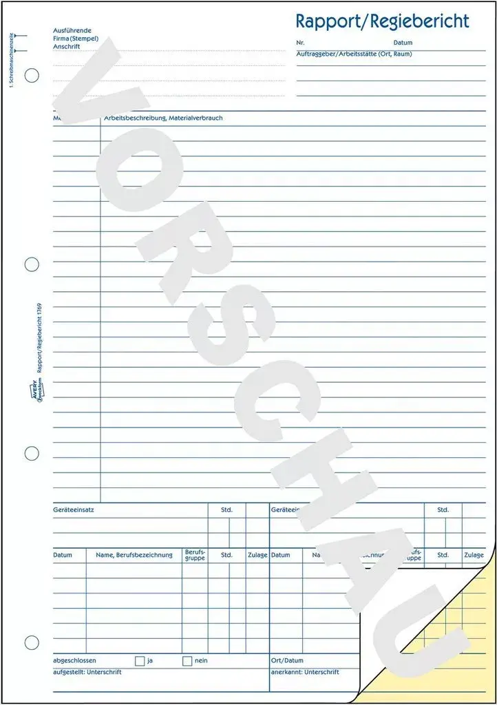 Grāmatvedības forma/grāmata AVERY 1769 Photo 4