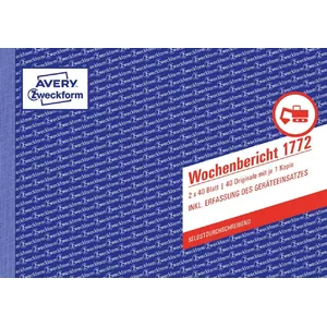 Accounting form/book A5 Avery 1772