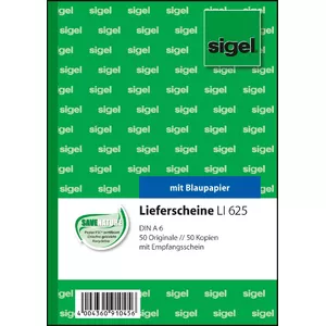 Бланк Sigel LI625 A6 Зеленый Розовый Белый