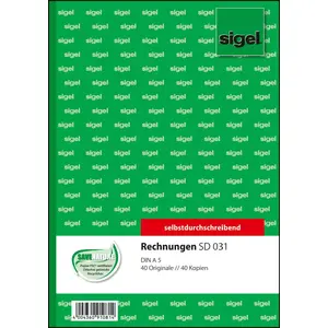 Business form Sigel SD031 Green A5 80 sheets