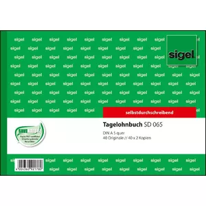 Business form Sigel SD065 Green A5 q 120 sheets