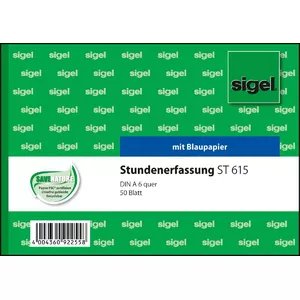 Business Form Sigel ST615 Green White A6
