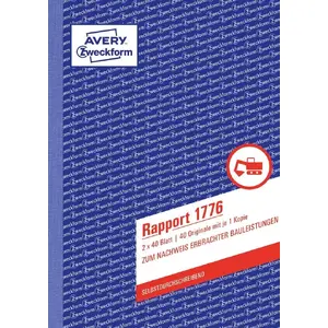Accounting Form Book A5 Avery 1776