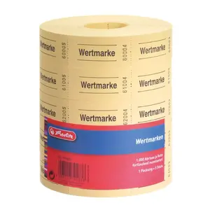 Ticket Herlitz 791830 1000 pcs Yellow