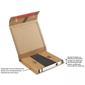 File storage box Cardboard Brown Colompac CP 050.01