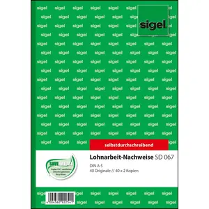 Business Form Sigel SD067 Green A5 120 Sheets