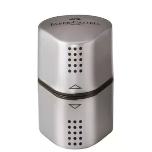 Ручной точилка для карандашей Faber-Castell Grip 2001 Серебристая