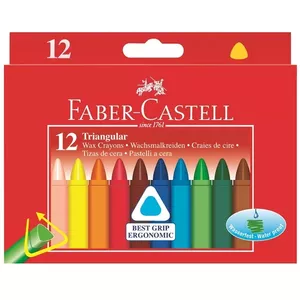 Faber-Castell 120010 vaska krītiņš 12 pcs