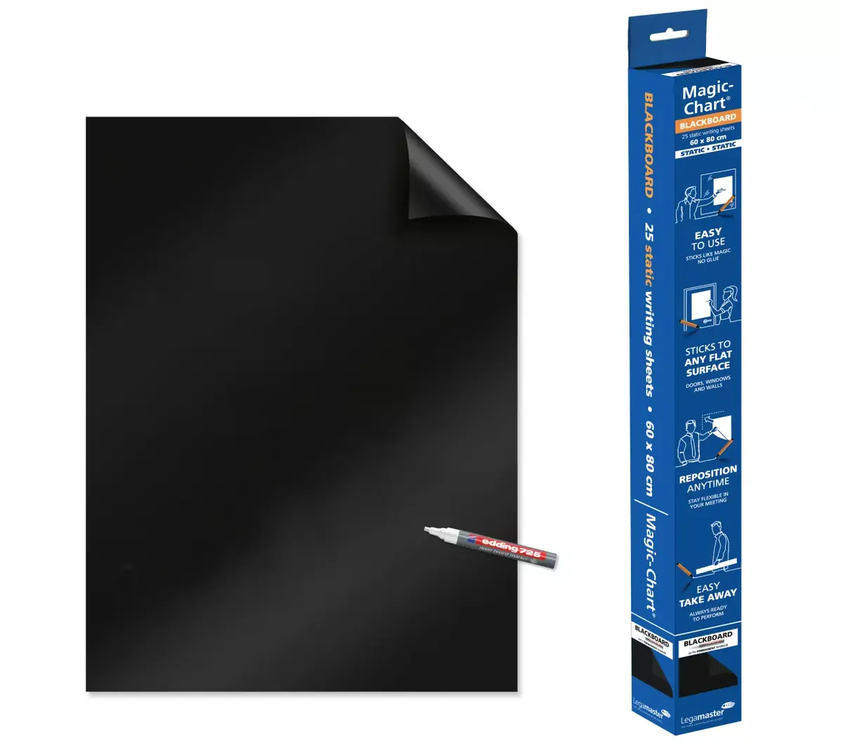Blackboard Foil Legamaster Magic-Chart 60x80cm Photo 3