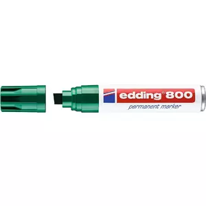 Pastāvīgais marķieris Edding 800 ar slīpu galu zaļš