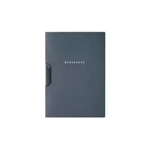 Document folder Elba 36411AZ anthracite with clip for application forms