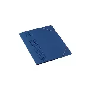Binder clip Elba 33470DB for A4 sheets, plastic-coated metal, blue