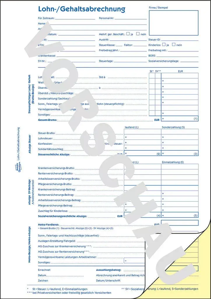 Grāmatvedības forma/grāmata AVERY 1759 Photo 3