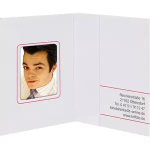 Photo sleeves Daiber 01011 white — paper, picture size 3.1 x 4.2 cm